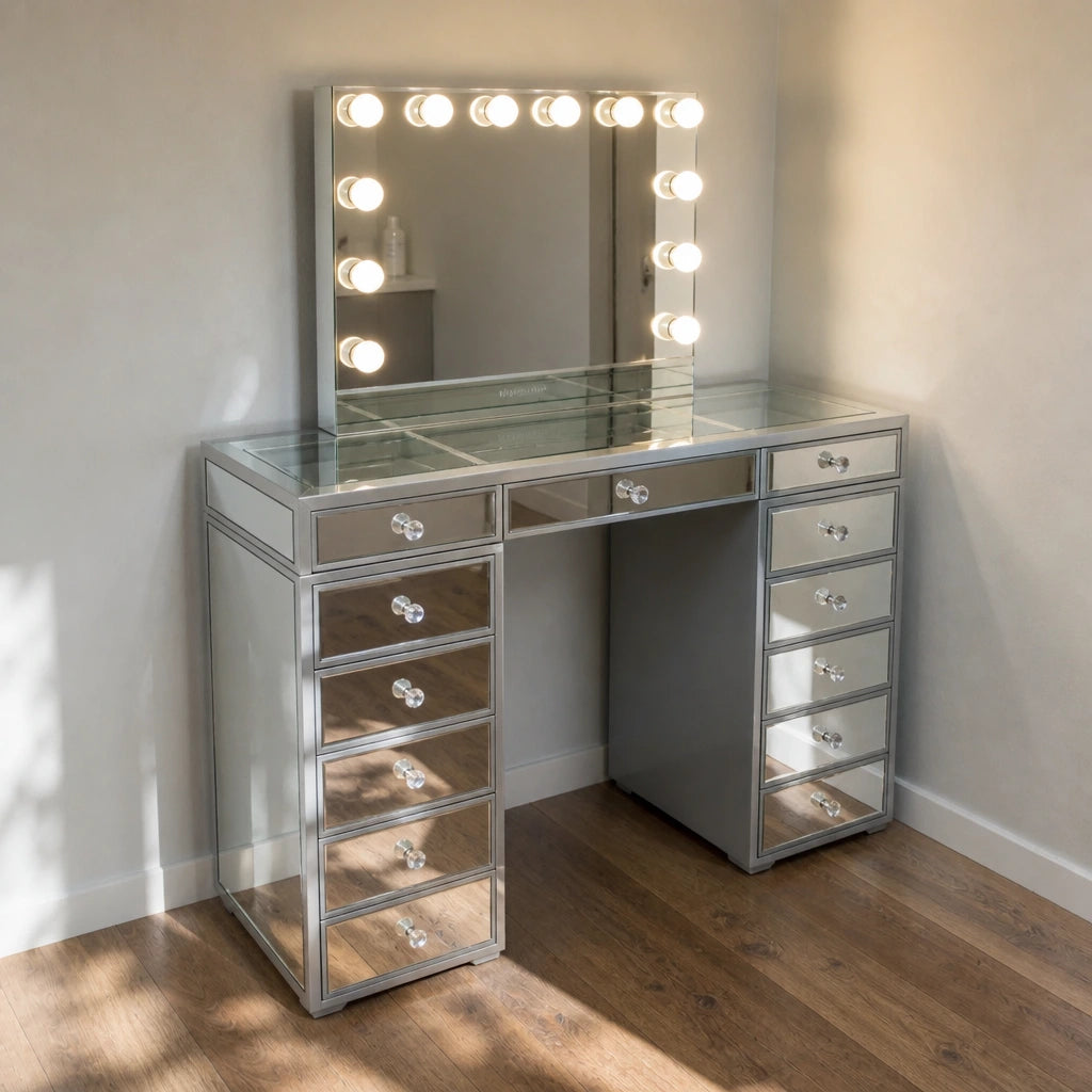 Coiffeuse Hollywood Classic - finition miroir