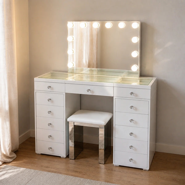 Coiffeuse Hollywood Classic - blanche