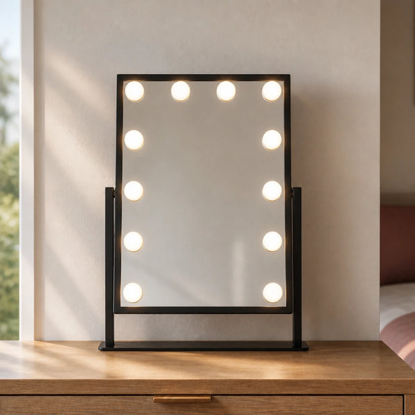 Miroir maquillage Nina - noir