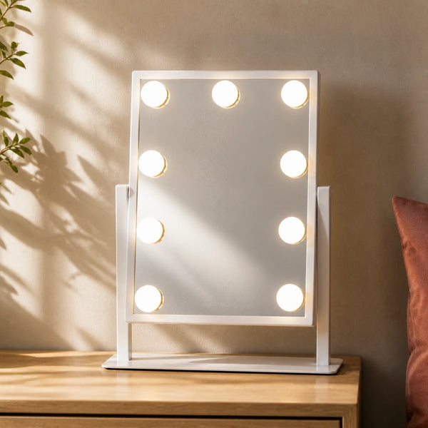 Miroir maquillage Nina Mini - blanc