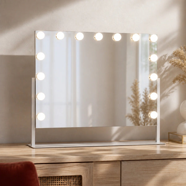Miroir maquillage Namira orientable - blanc