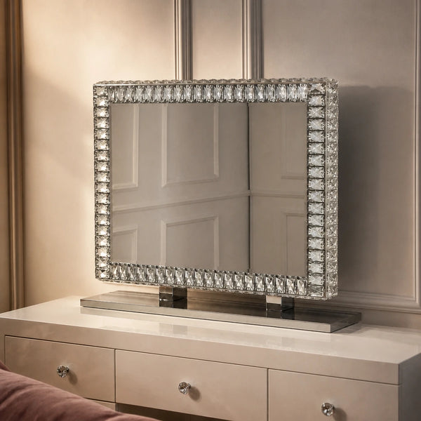 Miroir maquillage Leila - cristaux
