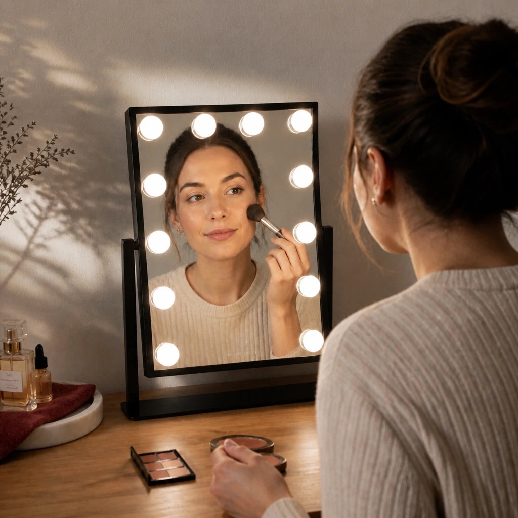 Miroir maquillage Nina - noir