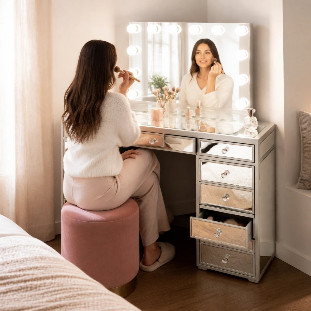 Coiffeuse Hollywood Classic - finition miroir
