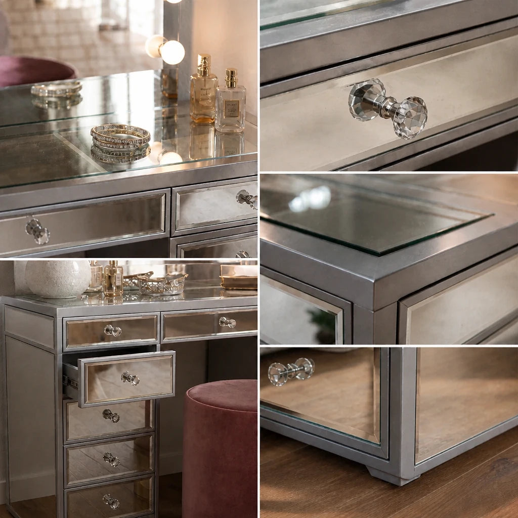 Coiffeuse Hollywood Classic - finition miroir
